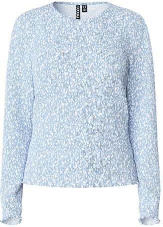 PIECES - PCFlora - T-shirt - Lichtblauw - Bloemenprint