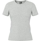 PCMAY - T-shirt - Mélange - Jersey - Ronde Hals - Kwartmouw