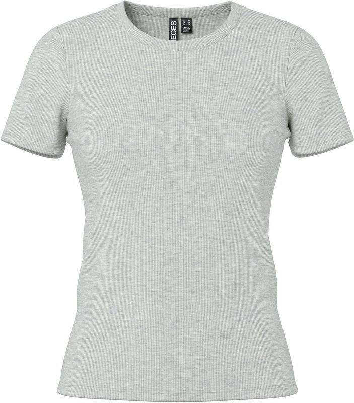 PCMAY - T-shirt - Mélange - Jersey - Ronde Hals - Kwartmouw