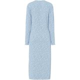 Pcflora - Midi Jurk - Plisséjurk - Ronde Hals - Slim-Fit