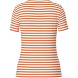 Pcruka Ss Top Noos Bc - Mandarijn Oranje - Slim Fit - Korte Mouwen