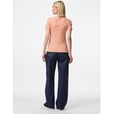 Pcruka Ss Top Noos Bc - Mandarijn Oranje - Slim Fit - Korte Mouwen