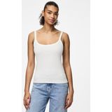 Pieces - Pcmay Strap Top - Top - Bright White - Katoenmix