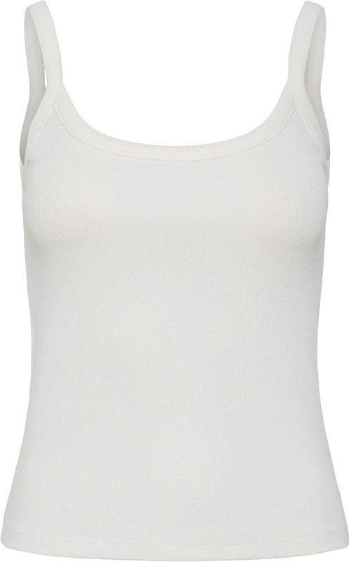 Pieces - Pcmay Strap Top - Top - Bright White - Katoenmix