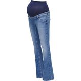 Flared Fit Jeans - Blauw - Katoen - Maternity