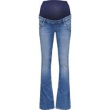 Flared Fit Jeans - Blauw - Katoen - Maternity