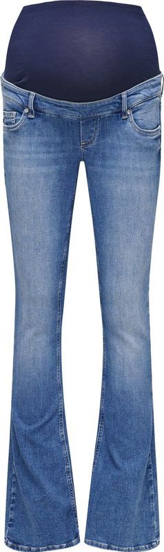 Flared Fit Jeans - Blauw - Katoen - Maternity
