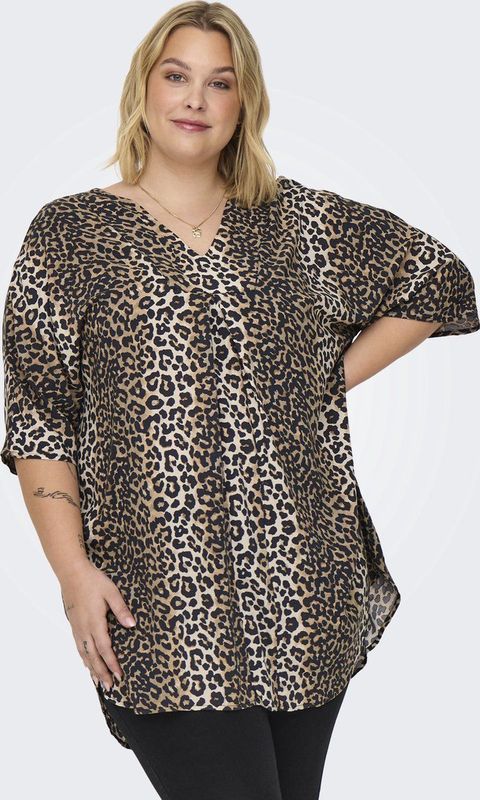 ONLY CARMAKOMA - Tuniek - Zwart - Viscose - Regular Fit