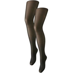 PIECES - PCMILO - Panty - Zwart - Set van 2 - 40 denier