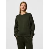 Pieces Pcchilli Ls Loose Sweat Noos Bc, roze., XS