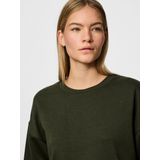 Pieces Pcchilli Ls Loose Sweat Noos Bc, roze., XS