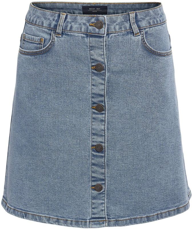 NOISY MAY - Nmronnie Nw A Shape Rok - Lichtblauw - 1 Stuk