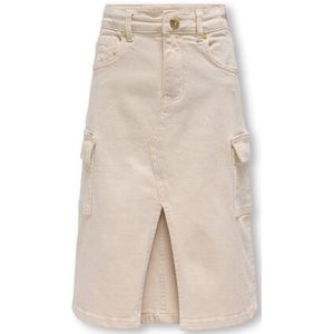 Kids Only Spijkerrok - Kogemily Cargo - Ecru - Kids Only - 10 jaar (140) - Rok