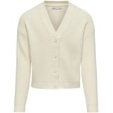 KIDS ONLY - KOGMANDY LS SHORT BOXY CARDIGAN - Birch - Vest