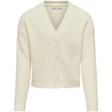 KIDS ONLY - KOGMANDY LS SHORT BOXY CARDIGAN - Birch - Vest
