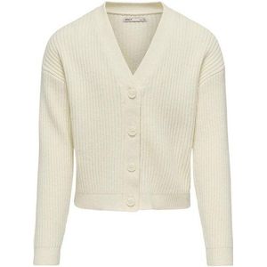 KIDS ONLY - KOGMANDY LS SHORT BOXY CARDIGAN - Birch - Vest