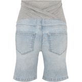 Denim Shorts - Versleten Look - Slim Fit - Ondersteunende Buikband