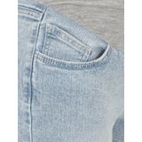 Denim Shorts - Versleten Look - Slim Fit - Ondersteunende Buikband