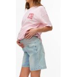 Denim Shorts - Versleten Look - Slim Fit - Ondersteunende Buikband