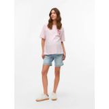 Denim Shorts - Versleten Look - Slim Fit - Ondersteunende Buikband
