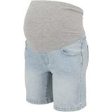 Denim Shorts - Versleten Look - Slim Fit - Ondersteunende Buikband