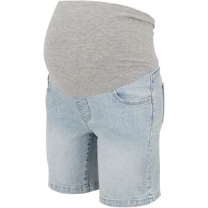 MAMALICIOUS slim regular waist zwangerschaps denim short light blue denim