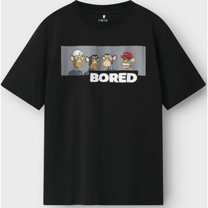 Bored Ape - T-shirt - Rubberen Print - Korte Mouwen - Loose Fit