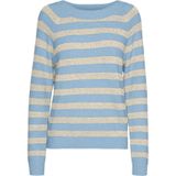 Vmdoffy Ls Ga Noos blouse met ronde hals, hemelsblauw, XL, Hemelsblauw