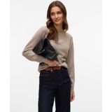 VERO Moda - Vmdoffy Ls O-Neck Blouse - Maansteen - Gebreide Trui - Lange Mouwen