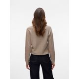 VERO Moda - Vmdoffy Ls O-Neck Blouse - Maansteen - Gebreide Trui - Lange Mouwen