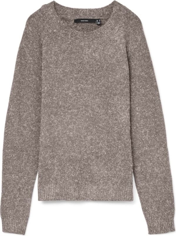 VERO Moda - Vmdoffy Ls O-Neck Blouse - Maansteen - Gebreide Trui - Lange Mouwen