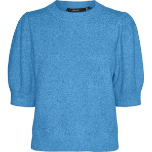 VMDOFFY GA NOOS 2/4 O-Neck Pullover, Azure Blue/Detail: melange, XS