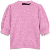 Gebreide Pullover - O-hals - Pofmouwen - Regular Fit