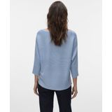 Gebreide Trui - Boothals - 3/4 Mouwen - Vleermuismouwen - Polyester Viscose Wol