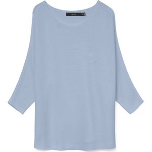 Gebreide Trui - Boothals - 3/4 Mouwen - Vleermuismouwen - Polyester Viscose Wol