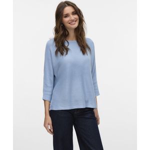 Gebreide Trui - Boothals - 3/4 Mouwen - Polyester Viscose Wolmix