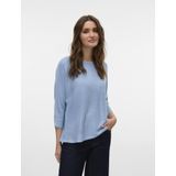 Gebreide Trui - Boothals - 3/4 Mouwen - 63% Polyester, 34% Viscose, 3% Wol