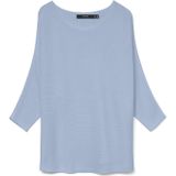 Gebreide Trui - Boothals - 3/4 Mouwen - 63% Polyester, 34% Viscose, 3% Wol