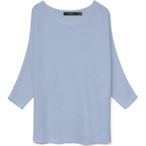 Gebreide Trui - Boothals - 3/4 Mouwen - 63% Polyester, 34% Viscose, 3% Wol