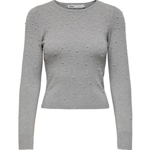 Onlsoi - Gebreide Pullover - Parel Versiering - O-hals - Lange Mouwen