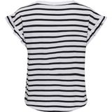 ONLY - ONLGRAPE T-shirt - Korte Mouwen - Ronde Hals - Katoen en Modal - Ruches