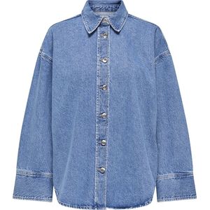 Denim Overhemd - Blauw - Katoen - Oversized Fit
