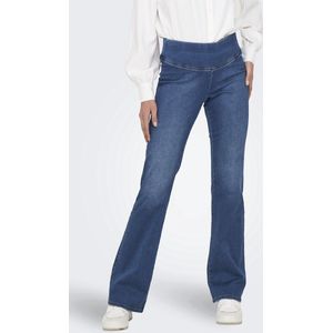 Flared Fit Jeans - Mid Waist - Elastische Tailleband