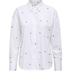 JDY - Overhemd - Blauw - Katoen - Lange Mouwen