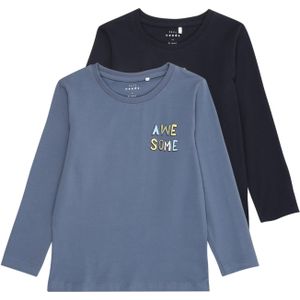 NAME IT Jongensshirt met lange mouwen (verpakking van, Dark Sapphire, 122-128