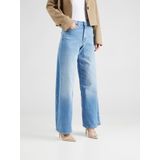 JDY - Wide Fit Jeans - Blauw - Katoen - High Waist