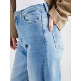 JDY - Wide Fit Jeans - Blauw - Katoen - High Waist