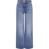 JDY - Wide Fit Jeans - Blauw - Katoen - High Waist