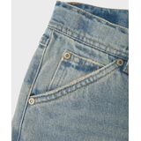 Jeans - Straight Fit - Blauw - Katoen - Verstelbare Taille