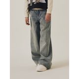 Jeans - Baggy Fit - Denim - Zware Slijtage - 80% Katoen